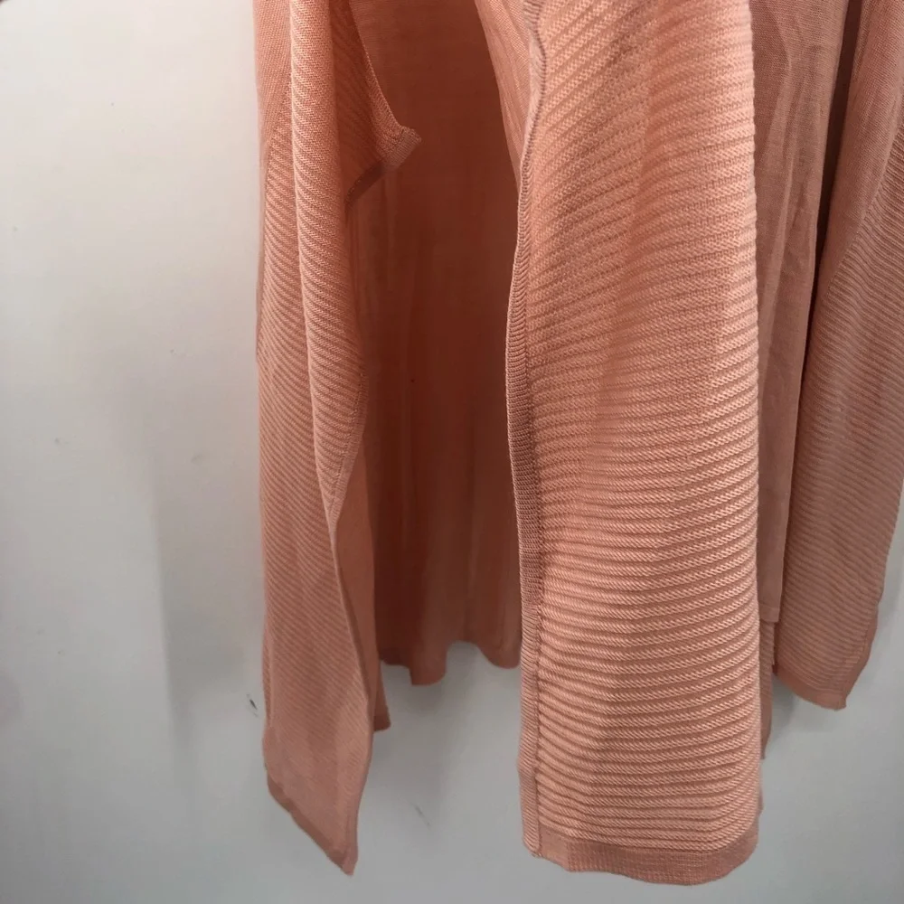 NEW YORK & COMPANY Poncho Cape Sweater Layer Blush Pink Flowy L/XL Women Fall